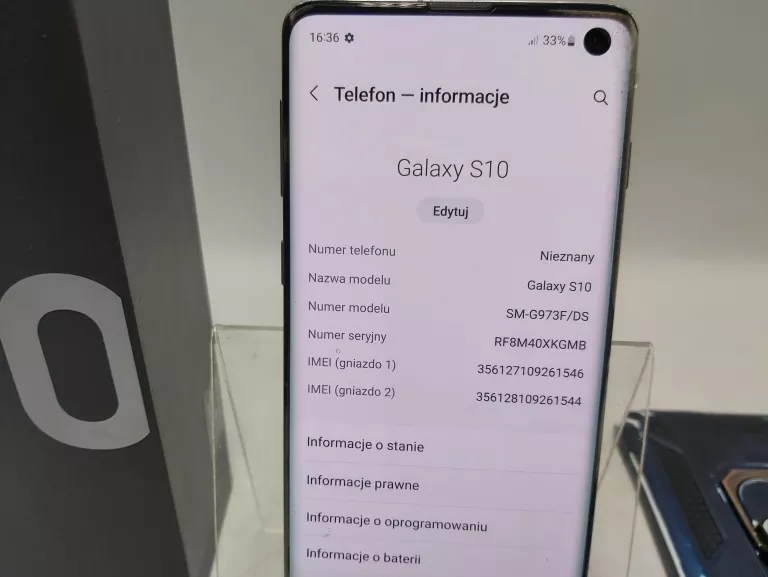 TELEFON SAMSUNG GALAXY S10 8/128GB, BEZ SIMLOCKA