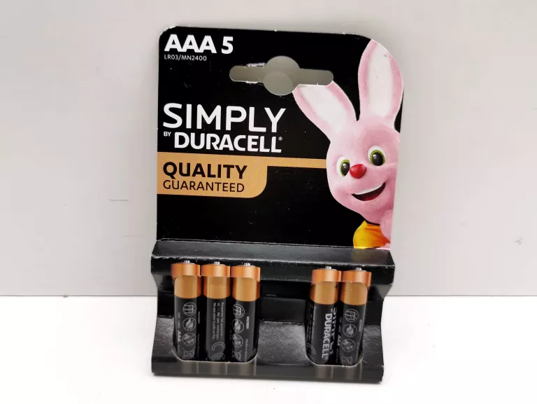 BATERIA ALKALICZNA DURACELL AAA (R3) 5 SZT