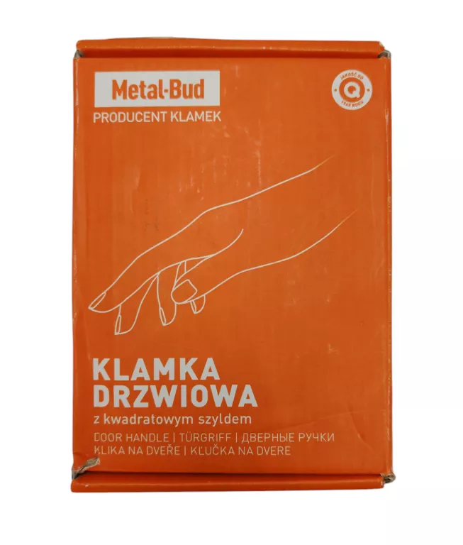 KLAMKA DRZWIOWA WEWNĘTRZNA DUO KWADRAT NIKIEL SATYNA