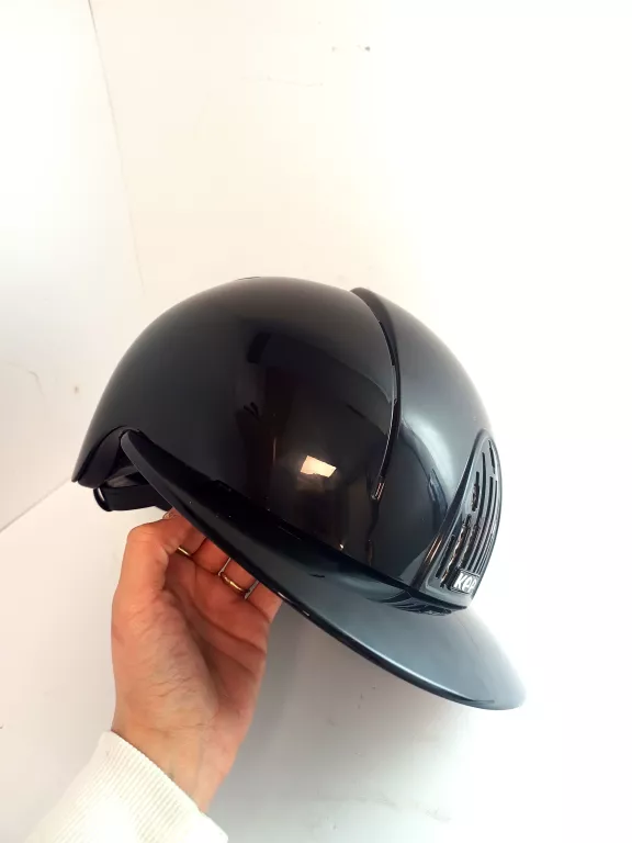 KEP ITALIA SMART POLISH BLACK POLO VISOR KASK JEŹDZIECKI