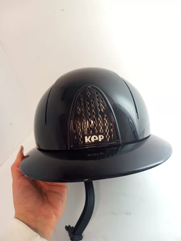 KEP ITALIA SMART POLISH BLACK POLO VISOR KASK JEŹDZIECKI