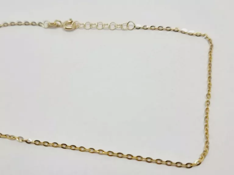 ZŁOTA BRANSOLETKA NA NOGĘ PRÓBY 585 1,21 GRAM 25CM
