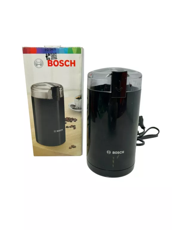 MŁYNEK ELEKTRYCZNY BOSCH DO KAWY TSM6A013B MOCNY 180W OSTRZA STAL CZARNY