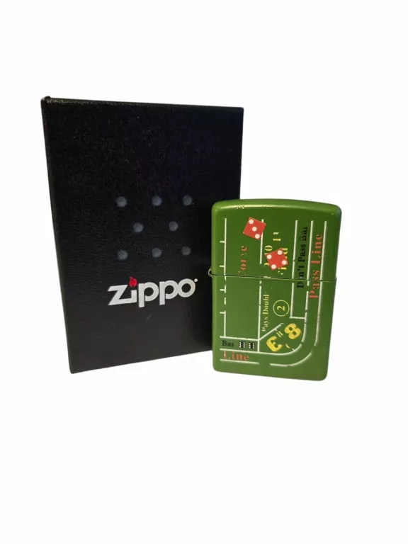 ZAPALICZKA ZIPPO ZIELONA NR 10 NA BENZYNĘ