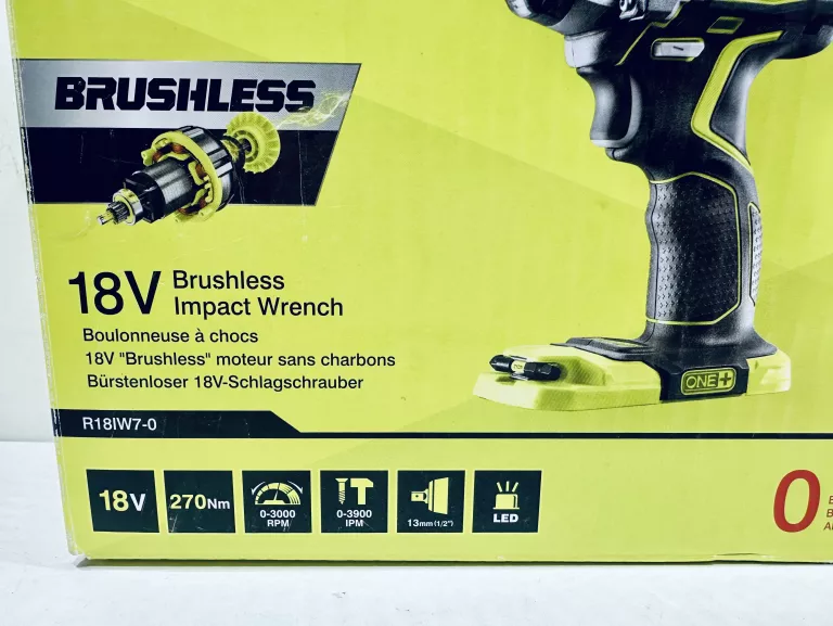 KLUCZ UDAROWY RYOBI ONE + R18IW7-0 4892210164568