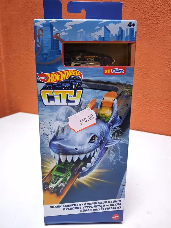 ZESTAW HOT WHEELS SHARK LAUNCHER