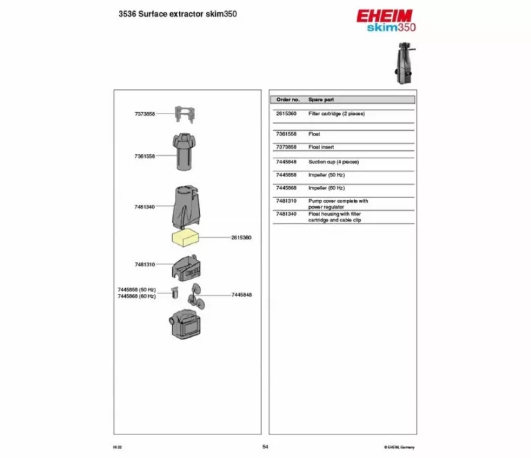 EHEIM SKIM 350 SKIMMER POWIERZCHNI WODY 4011708350249
