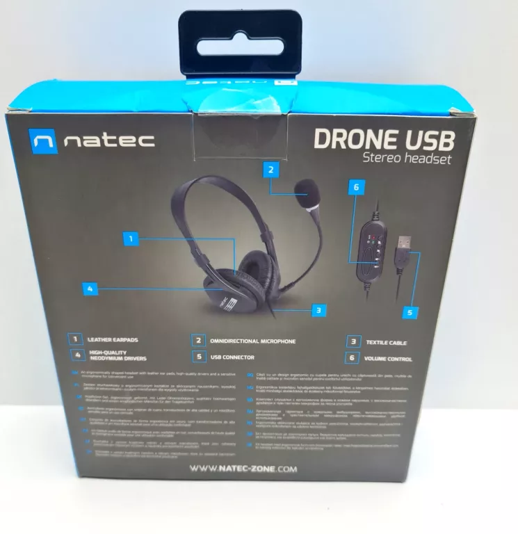 SŁUCHAWKI NATEC DRONE USB