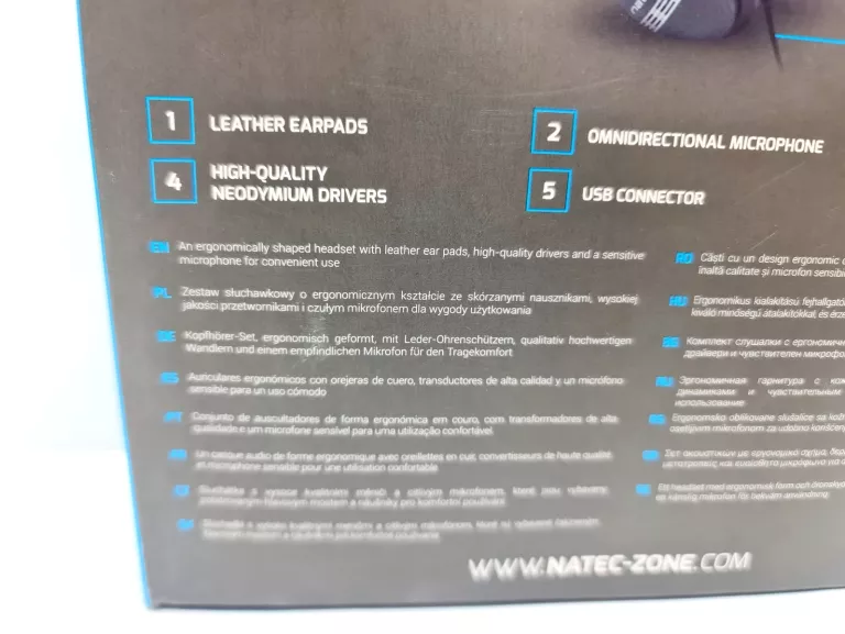SŁUCHAWKI NATEC DRONE USB