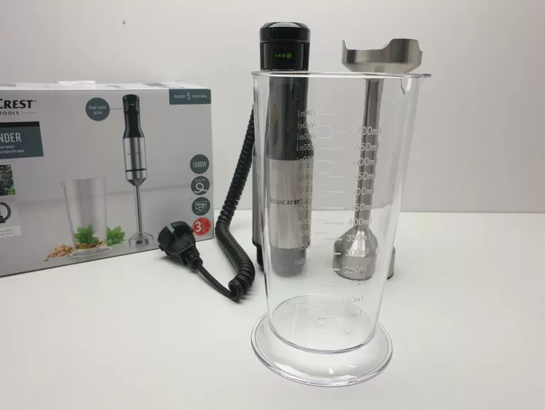BLENDER RĘCZNY SILVERCREST SMART SPEED SMSS 1000 A 1000W KOMPLET