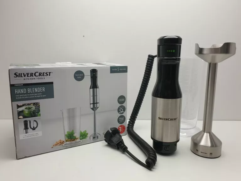 BLENDER RĘCZNY SILVERCREST SMART SPEED SMSS 1000 A 1000W KOMPLET
