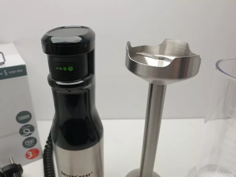 BLENDER RĘCZNY SILVERCREST SMART SPEED SMSS 1000 A 1000W KOMPLET