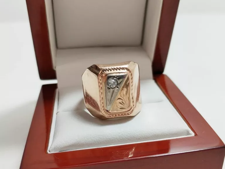 ZŁOTY SYGNET 585, 14K, 5,78G, 23R