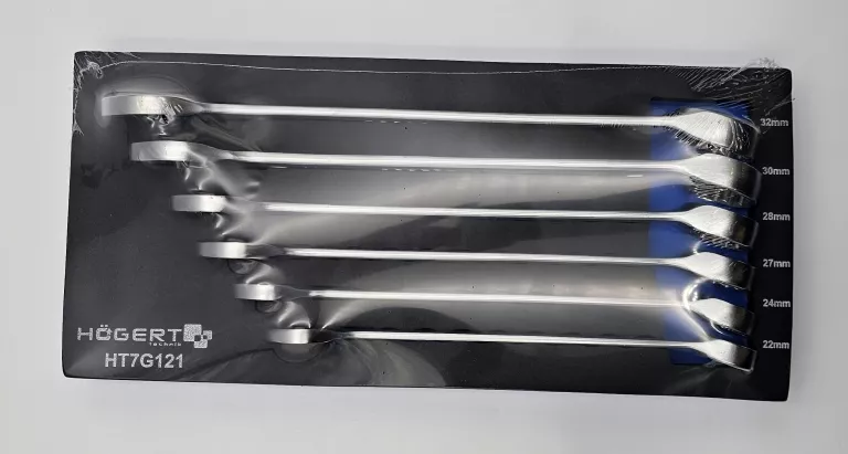 KLUCZE PŁASKO-OCZKOWE 6 SZT. 22-32 MM HOGERT TECHNIK HT7G121-1
