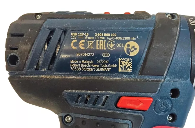 WKRĘTARKO - WKRĘTARKA BOSCH 12 V GSR 12V-15 + 3X AKU / WALIZKA / ŁADOWARKA