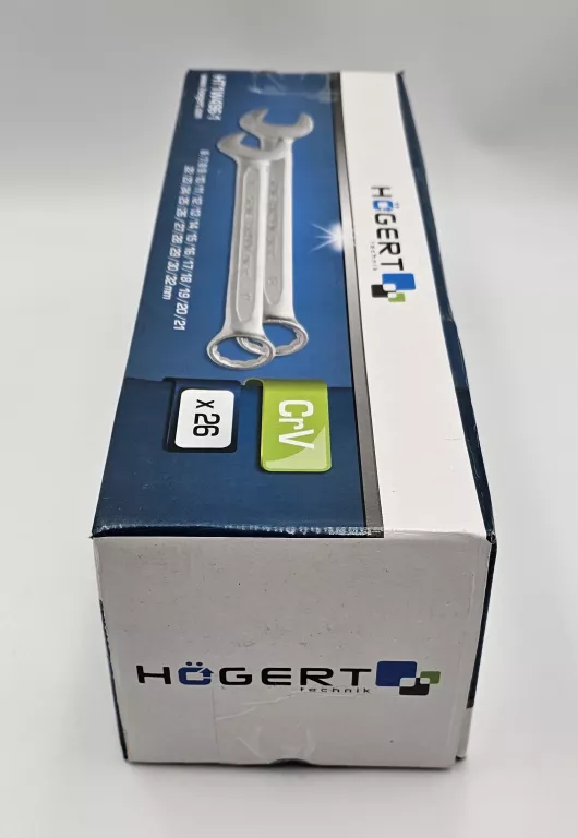 ZESTAW KLUCZY PŁASKO OCZKOWYCH HÖGERT TECHNIK HT1W496-1