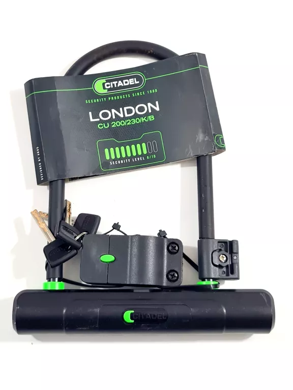 ZABEZPIECZENIE ROWEROWE U-LOCK CITADEL LONDON 3X KLUCZ