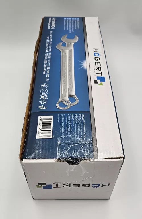 ZESTAW KLUCZY PŁASKO OCZKOWYCH HÖGERT TECHNIK HT1W496-1
