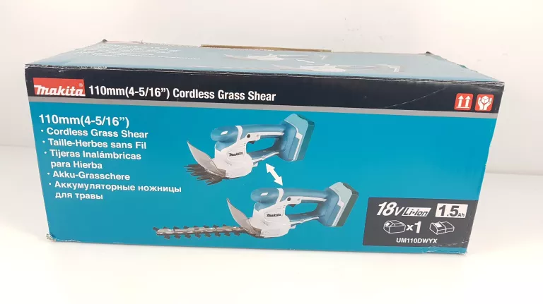NOŻYCE OGRODOWE DO ŻYWOPŁOTU 26CM MAKITA UM110DWYX 18V G 1X 1,5AH