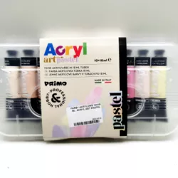 FARBY AKRYLOWE 10X18 ML  ACRYL ART PASTEL PRIMO