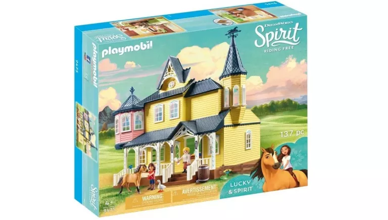 PLAYMOBIL DREAMWORKS SPIRIT 9475 LUCKYS SZCZĘŚLIWY DOM, OD 4 LAT