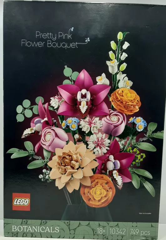 KLOCKI LEGO BOTANICALS PIĘKNY BUKIET RÓŻOWYCH KWIATÓW 10342