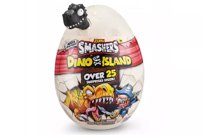 SMASHERS ZURU SMASHERS DINO ISLAND EPIC EGG JAJKO-NIESPODZIANKA MEGA JAJO