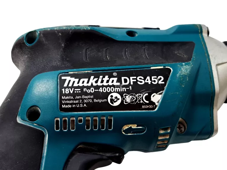 WKRĘTARKA DO GLAZURY MAKITA DFS 452 18V + AKUMULATOR 3.0 AH + WALIZKA