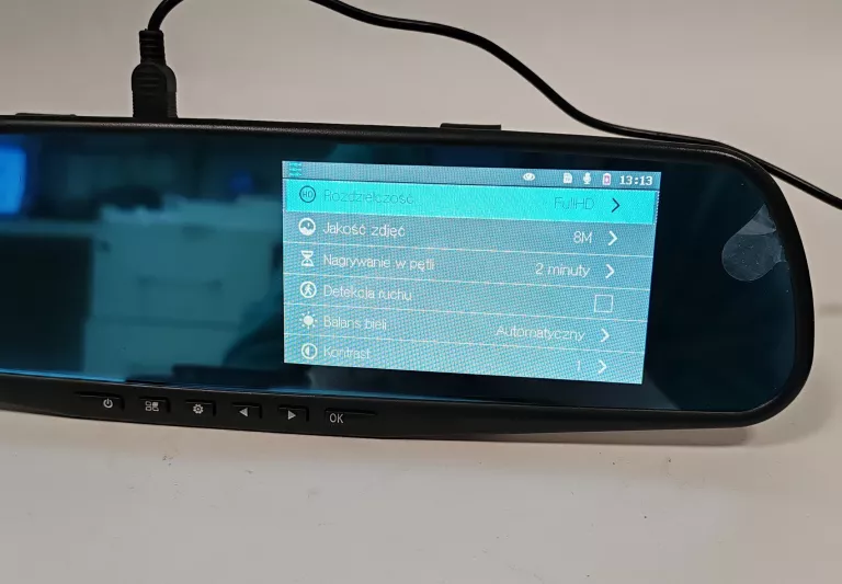 WIDEOREJESTRATOR Z LUSTERKIEM CAR DVR KARMAX ZESTAW