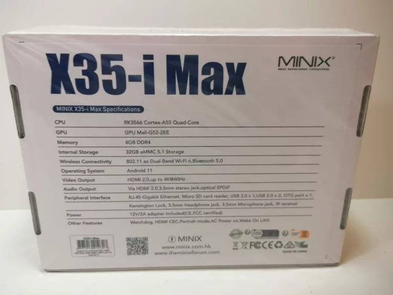 PC MINIX X35-I MAX SYSTEM ANDROID