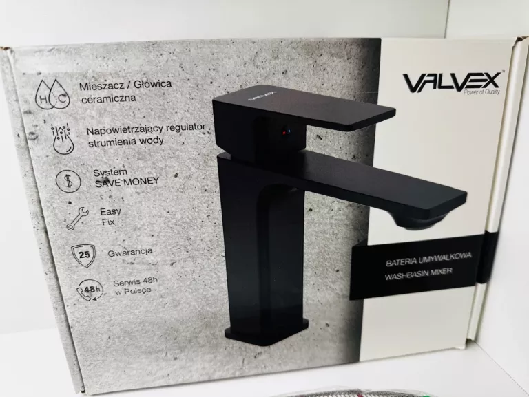 BATERIA UMYWALKOWA VALVEX HARRIS CZARNA