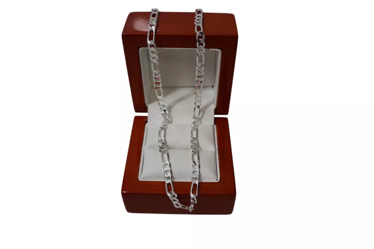 sliczny-srebrny-lancuszek-wzor-figaro-stan-11323-238058