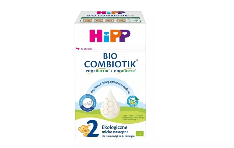 HIPP BIO COMBIOTIK 2 MLEKO DLA NIEMOWLĄT PO 6. MIESIĄCU 550 G 406230040987