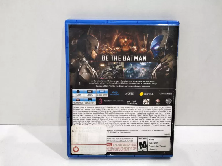 GRA PS4: BATMAN: ARKHAM KNIGHT