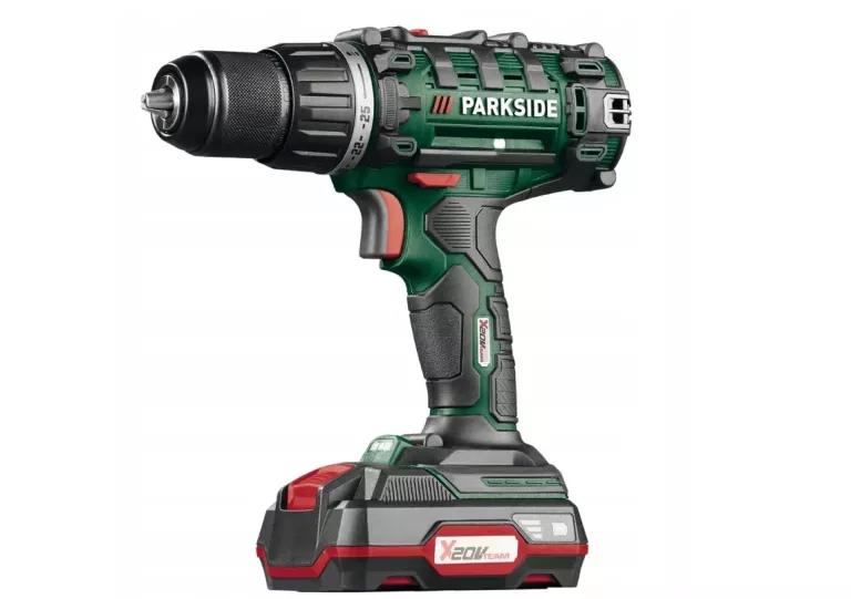 WIERTARKO-WKRĘTARKA PARKSIDE PABS 20-LI 20V +AKUMULATOR +WALIZKA +BITY
