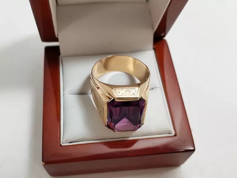 ZŁOTY MĘSKI SYGNET 585, 14K, 23,17G, 29R
