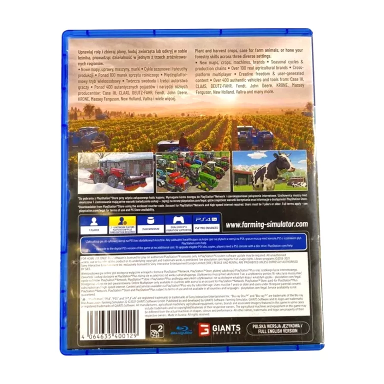GRA PS4 FARMING SIMULATOR 22 SYMULATOR FARMY 2022 - PL