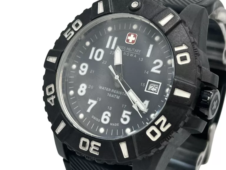 ZEGAREK MĘSKI SWISS MILITARY HANOWA BLACK CARBON