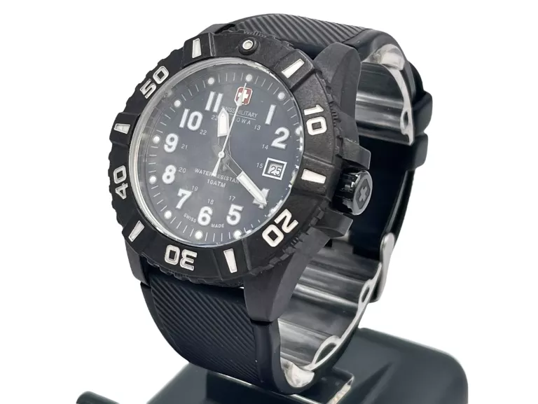 ZEGAREK MĘSKI SWISS MILITARY HANOWA BLACK CARBON