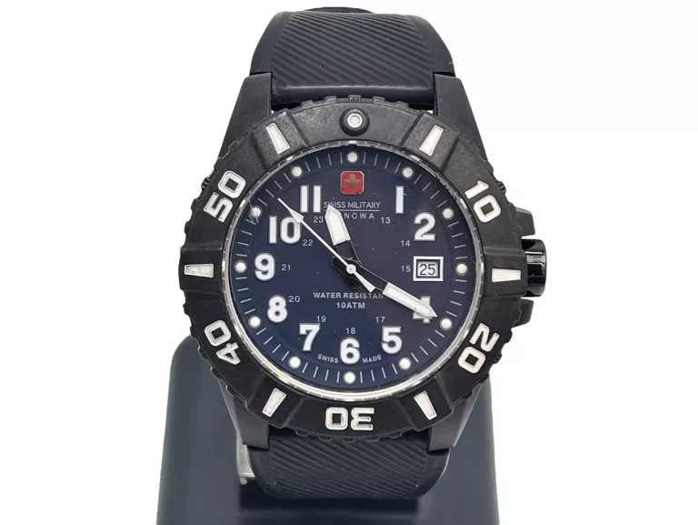 ZEGAREK MĘSKI SWISS MILITARY HANOWA BLACK CARBON