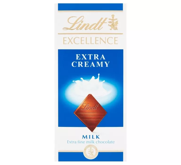 LINDT EXCELLENCE EXTRA CREAMY CZEKOLADA MLECZNA 100G