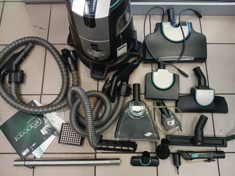 ODKURZACZ PIORĄCY WODNY ROBOCLEAN SPLUS 114L AURA ZESTAW AKCESORIÓW