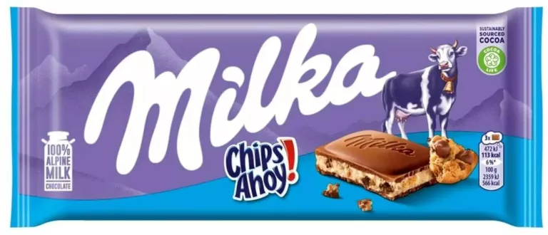 CZEKOLADA MILKA CHIPS AHOY 100G 7622210442086