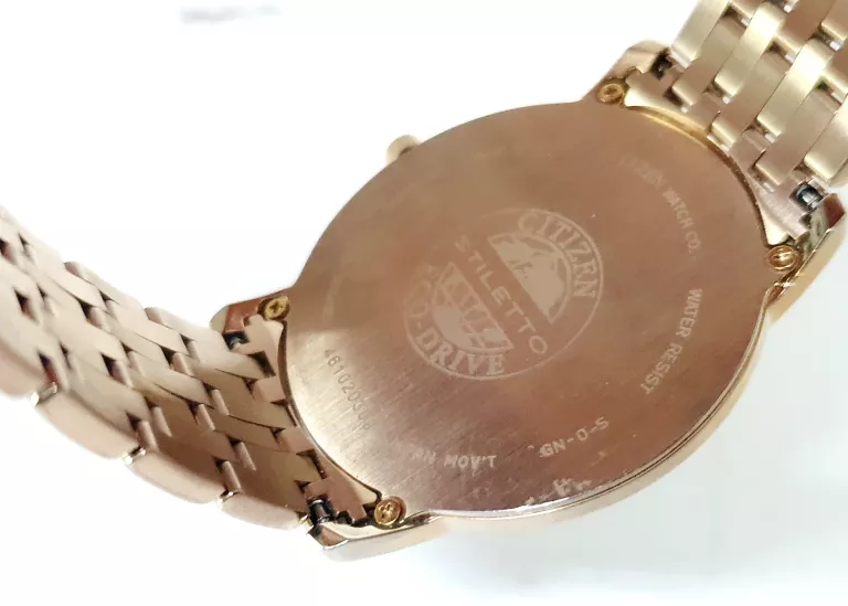 ZEGAREK DAMSKI CITIZEN STILETTO ECO DRIVE G820-S074967 ZŁOTY *OPIS