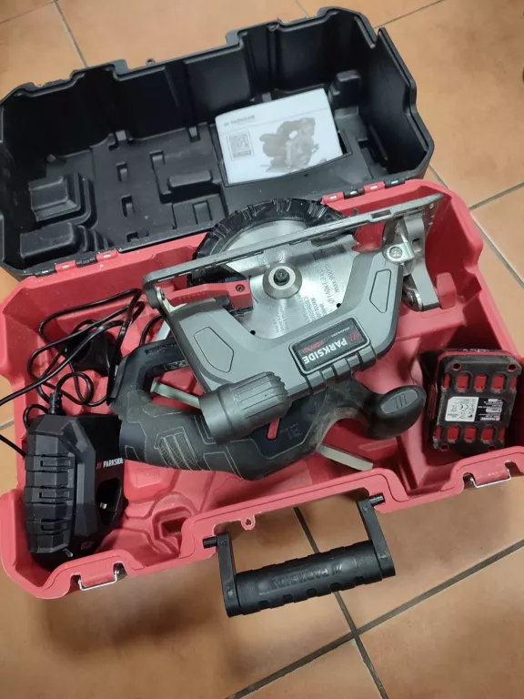PARKSIDE PERFORMANCE AKUMULATOROWA PIŁA RĘCZNA TARCZOWA 12 V PHKSAP 12 A1