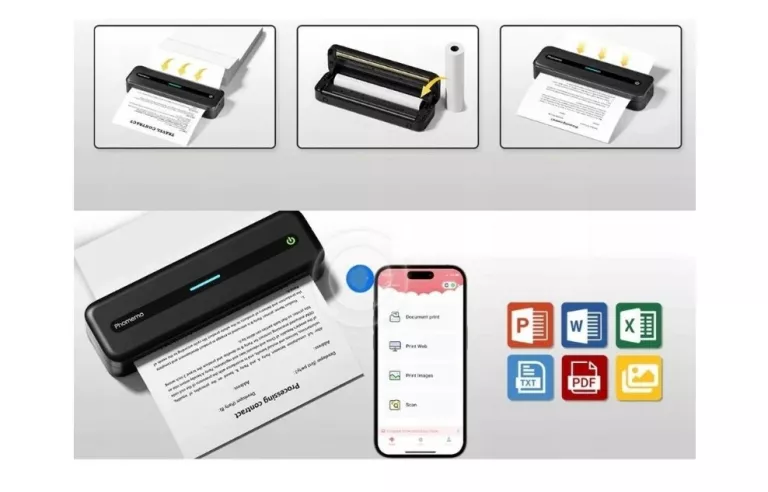 PHOMEMO DRUKARKA TERMICZNA M832 BLUETOOTH DO PAPIERU A4 300 DP IOS/ANDROID