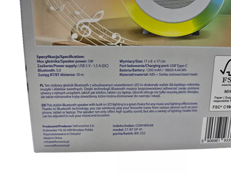 setty-glosnik-bluetooth-led-st-bt-sp-01-ean-gtin-5906961933515