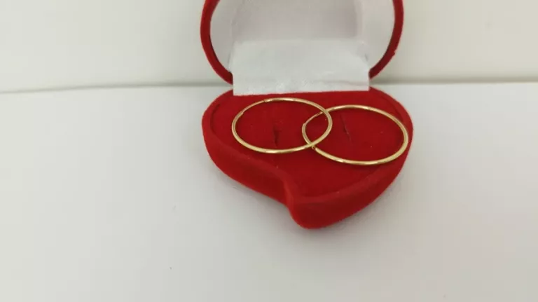 ZŁOTE KOLCZYKI KÓŁKA 585 1,01G