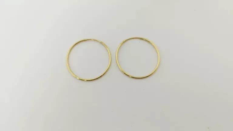 ZŁOTE KOLCZYKI KÓŁKA 585 1,01G