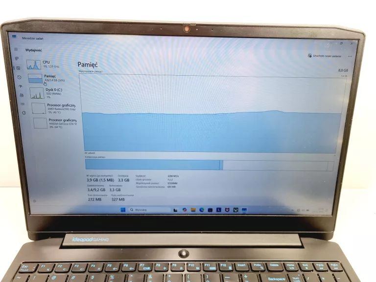 LAPTOP LENOVO IDEAPAD GAMING 3 15ARH05 (RYZEN 5/8GB/512GBSSD/GTX1650)